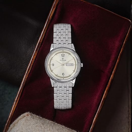 Titan Karishma Analog Silver Dial Men's Watch -NK1638SM01 / NK1638SM01 - Image 3