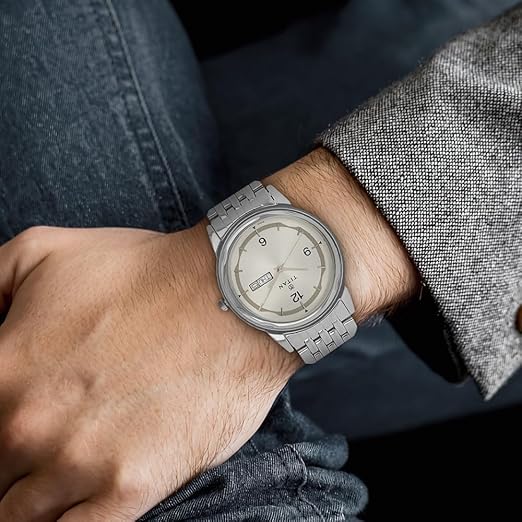 Titan Karishma Analog Silver Dial Men's Watch -NK1638SM01 / NK1638SM01 - Image 2