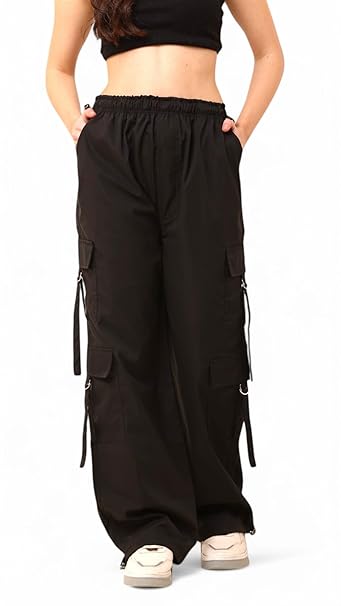 Women's Wide-Leg Cargo Pants – Lightweight and Comfortable Fit, Stylish Bohemian Design for Casual Wear, Beach Outings, Travel, Loungewear, and Everyday Relaxed Fashion Wardrobe Essentials